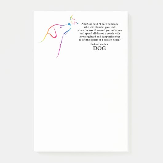 神は犬を作った ポストイット (正面)