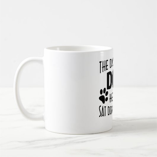 神は犬を作りました コーヒーマグカップ (左)