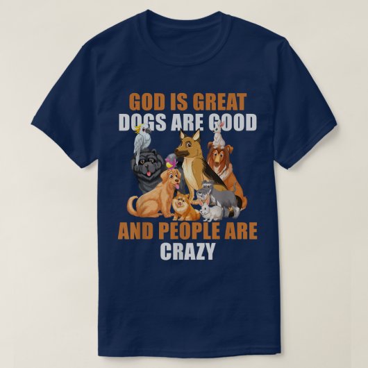 神は犬素晴らしは良い人である – 熱狂する112 Tシャツ (デザイン正面)