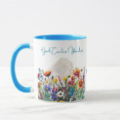 神は疑問に思パーソナライズされたフローラ マグカップ (左)