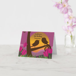 神は癒しの仕事をしています　折りたたみ式グリーティングカード カード