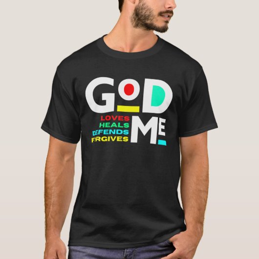 神は癒しを愛する Tシャツ (正面)