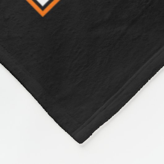 神は白血病オレンジリボンの贈り物より大きい フリースブランケット (角)