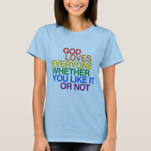 神は皆を愛します- Tシャツ