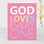 神は皆を愛す カード (黄色い花)