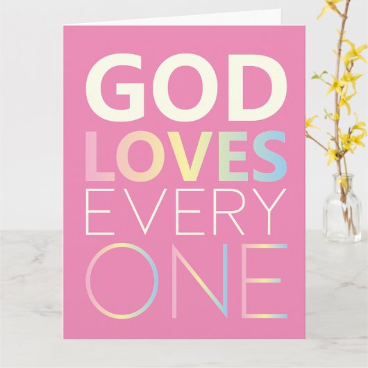 神は皆を愛す カード (黄色い花)