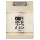 神は皈依し強いキリスト教の聖句 クリップボード (正面)
