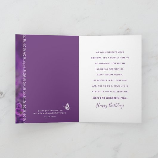 神は目的のためにあなた素晴らしを造った カード (内部)