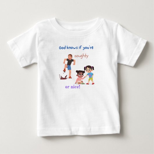 神は知る ベビーTシャツ (正面)