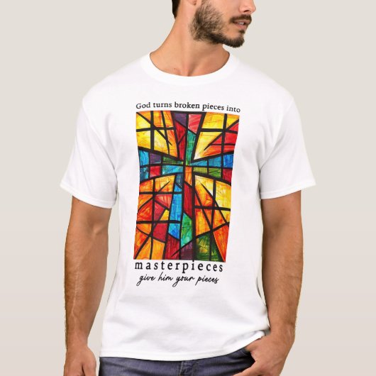神は砕いた断片を神に最高傑作与えする Tシャツ (正面)