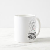 神は祝福保護しよ。お前と離れ平和だ コーヒーマグカップ (正面右)