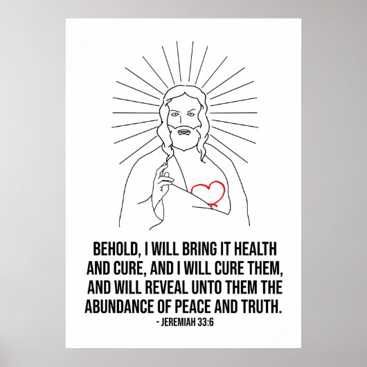 神は祝福保護しよ。健康を祝す ポスター (正面)