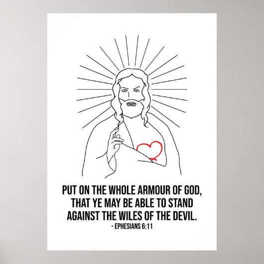 神は祝福救しよ。神の武具を着る ポスター (正面)