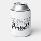 神は神の約束を主張する聖書の詩の芸術を言った 缶クーラー (缶裏面)