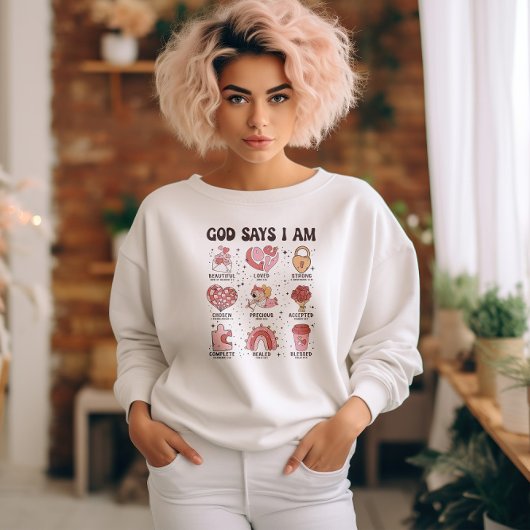 神は私がバレンタインの聖書の詩Tシャツであると言う Tシャツ