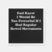 神は私がレギュラーを持って余り強もし力になることを知っていた スタンダードカクテルナプキン (正面)