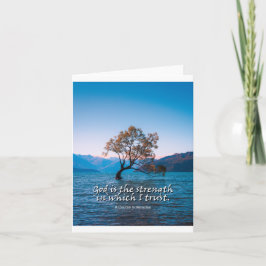 神は私が信じる力で折り畳んだ ノートカード