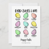 神は私が復活祭の聖書の聖句であると言やる気を起こさせるう シーズンカード (正面)