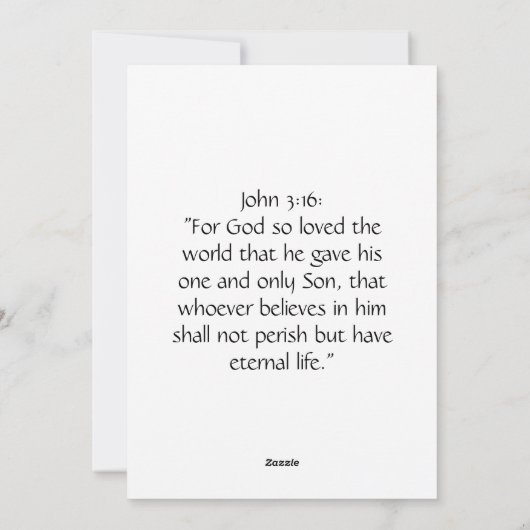 神は私が復活祭の聖書の聖句であると言やる気を起こさせるう シーズンカード (裏面)