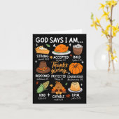 神は私が感謝していると言う賛美紅葉Chr カード (黄色い花)