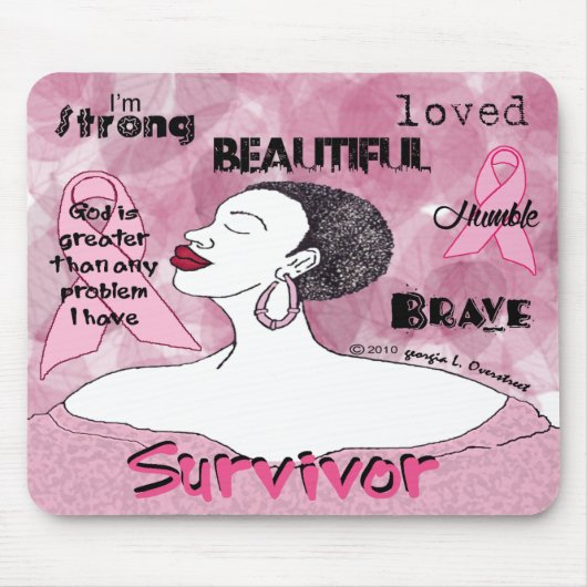 神は私が持っているあらゆる問題より素晴らしいです マウスパッド (正面)