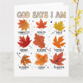 神は私が秋収穫感謝の感謝であると言う カード (黄色い花)