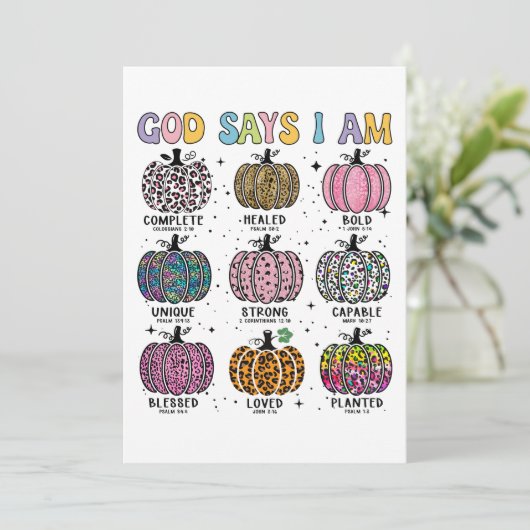 神は私が秋収穫感謝の感謝であると言う 招待状 (スタンド正面)