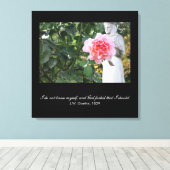 神は私が自分自身を知るべきであることを禁じる – ゲーテ引用文 キャンバスプリント (インサイチュ (ウッドフロア))