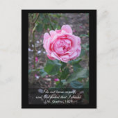 神は私が自分自身を知るべきであることを禁じる – ゲーテ引用文 ポストカード (正面)