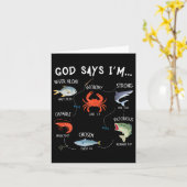 神は私が魚釣りと言う カード (黄色い花)