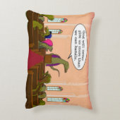 神は私たちが恐竜を扱える以上のものを与えることはない アクセントクッション (裏面(縦))