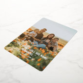 （神は私たちと共に）キリスト教 ホイル クリスマス カード (回転した状態)