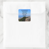 神は私たちに恐れを望まない2テモテ1:7聖書 スクエアシール (バッグ)