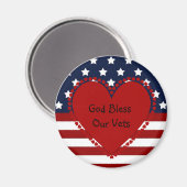 神は私たちのベストの磁石を祝福 マグネット (正面/裏面)