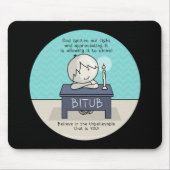 神は私たちのライトマウスパッドに点火する マウスパッド (正面)