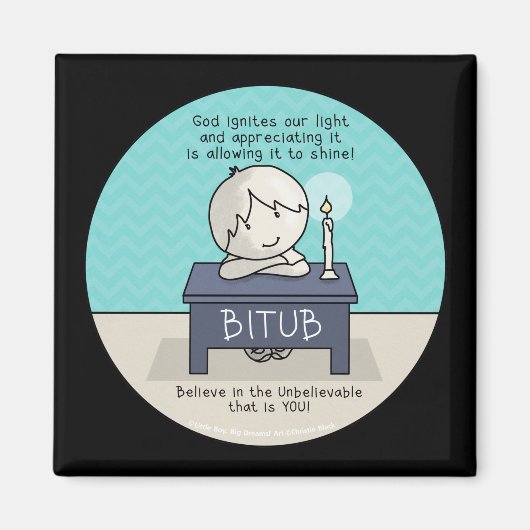 神は私たちのライトマグネットに点火する マグネット (正面)