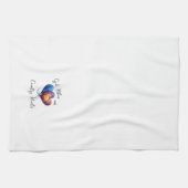 神は私たちの国のハート キッチンタオル (横)