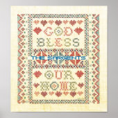 神は私たちの家のポスターを祝福 ポスター (正面)