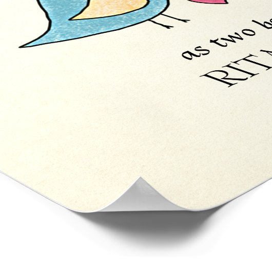 神は私たちの愛を祝福パーソナライズされた: ポスター (角)