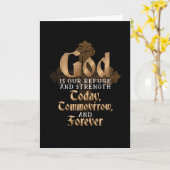 神は私たちの皈依キリスト感動的教の賜物である カード (黄色い花)