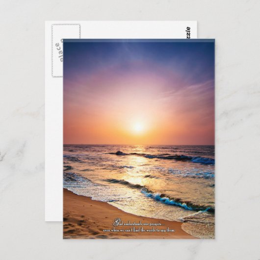 神は私たちの祈りの言葉を理解する… ポストカード (正面/裏面)