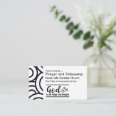 神は私たちの避難所であり強い教会のイベント 名刺 (スタンド正面)