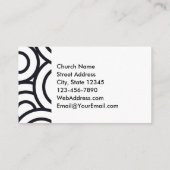 神は私たちの避難所であり強い教会のイベント 名刺 (裏面)