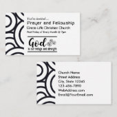 神は私たちの避難所であり強い教会のイベント 名刺 (正面/裏面)