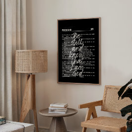 神は私たちの避難所である詩篇46秋ウォールアート ポスター