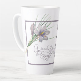 神は私たちの避難所と力です カフェラテマグ