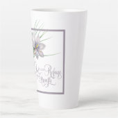 神は私たちの避難所と力です カフェラテマグ (正面)