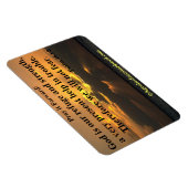 神は私たちの避難聖書の引用文 マグネット (右側)