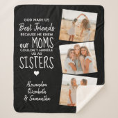 神は私たちを友最高の達にしカスタムた友情の写真 シェルパブランケット (正面)