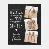 神は私たちを友最高の達にしカスタムた友情の写真 フリースブランケット (正面)